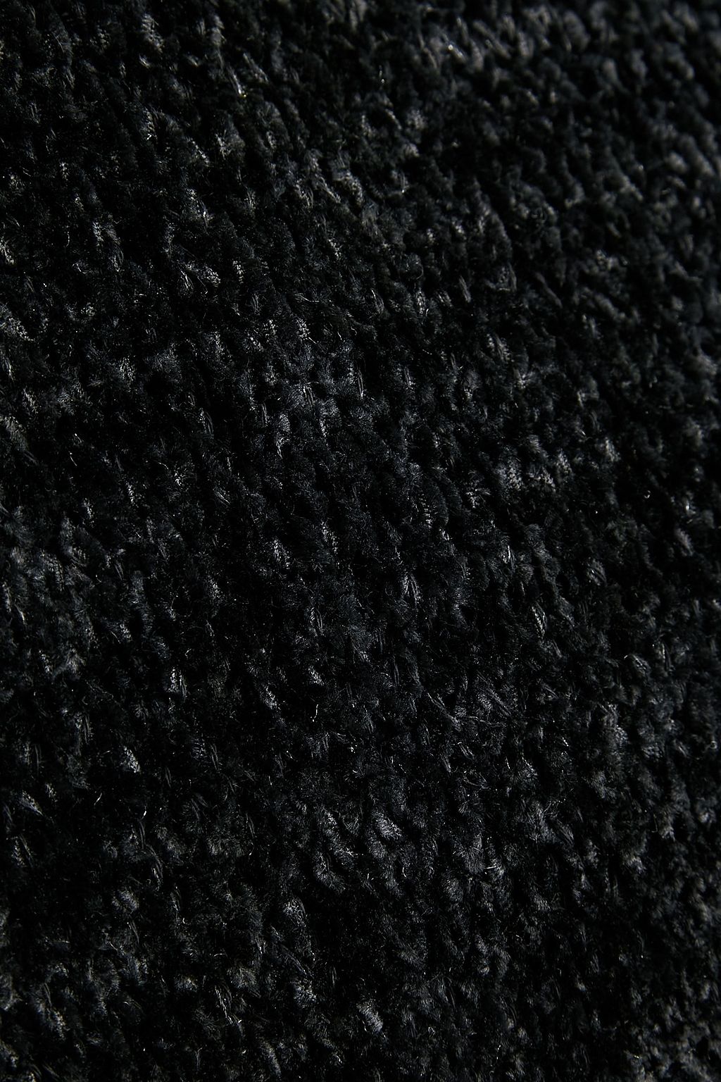 JIL SANDER Distressed silk and cotton-blend chenille sweater
