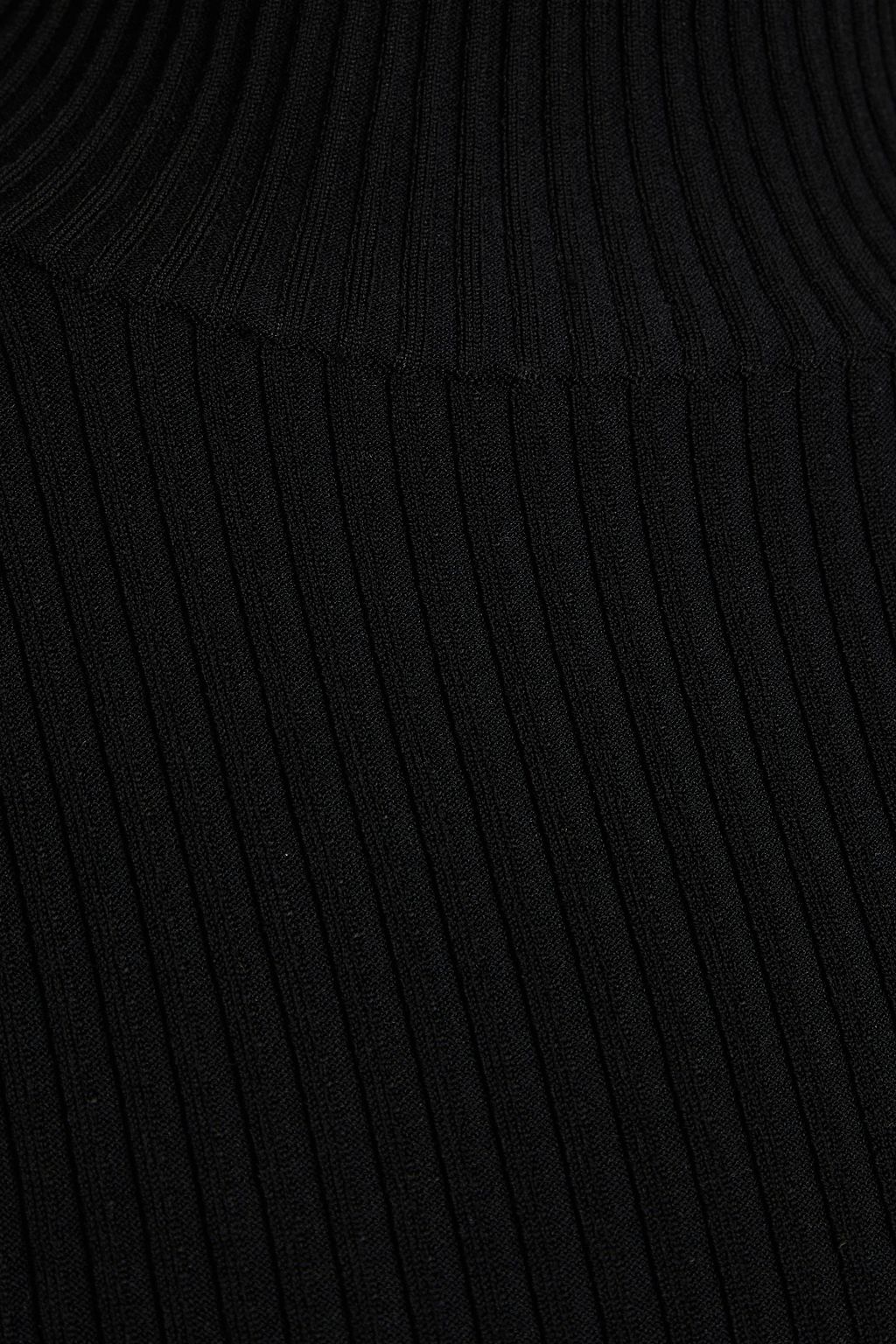 ALAÏA Ribbed-knit turtleneck dress
