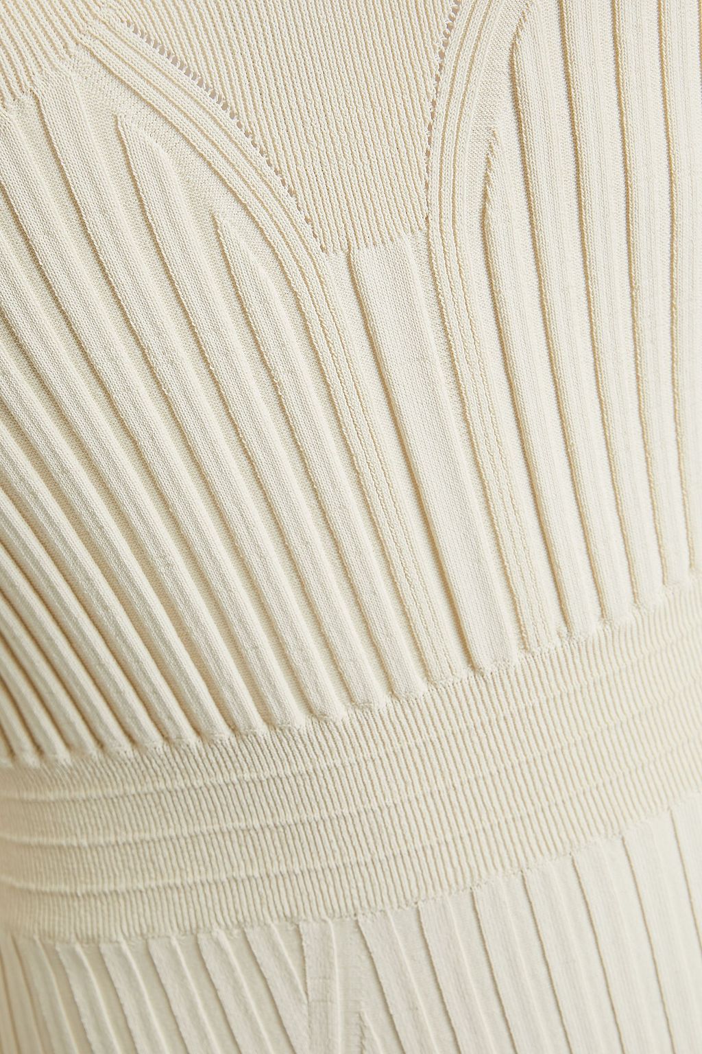 JIL SANDER Ribbed-knit bodysuit