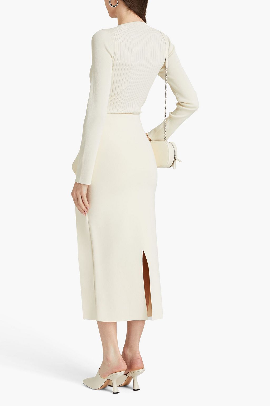 JIL SANDER Ribbed-knit bodysuit