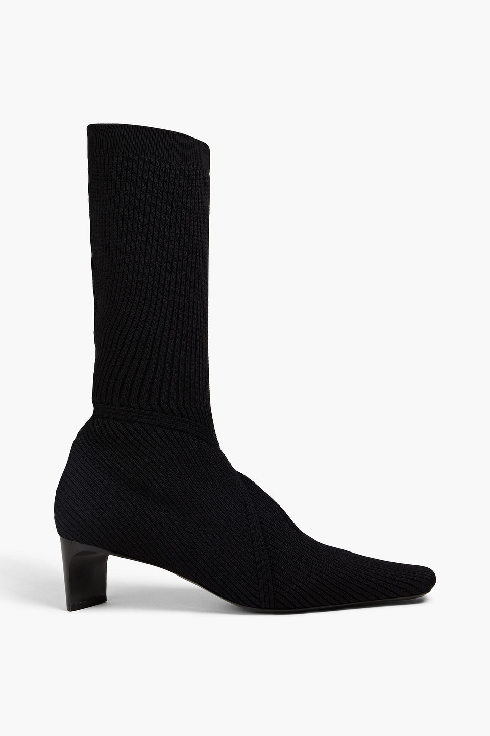 Jil Sander Stretch-knit Sock Boots In Black