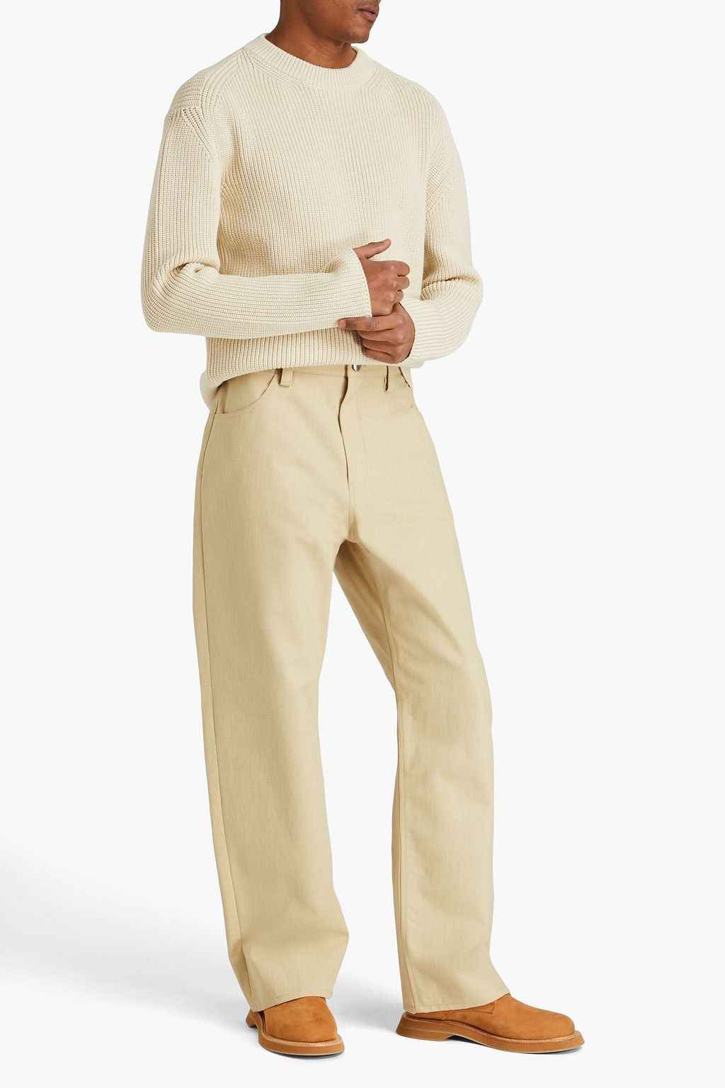 JIL SANDER Cotton-canvas pants