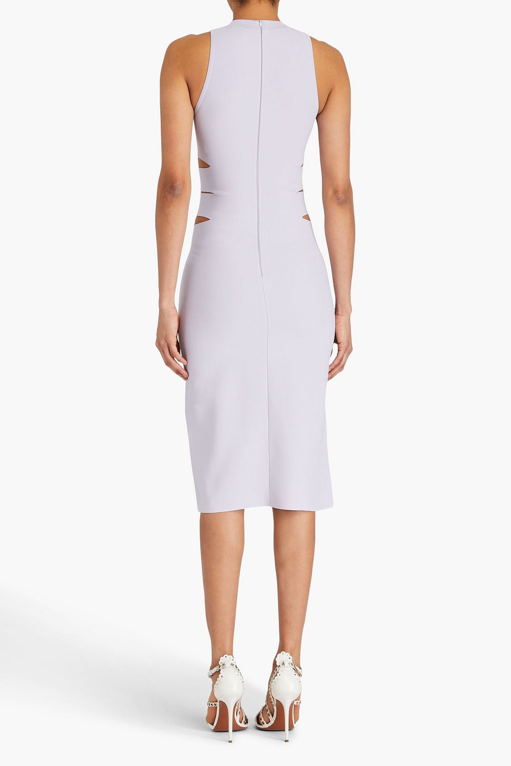 ALAÏA Cutout stretch-knit midi dress
