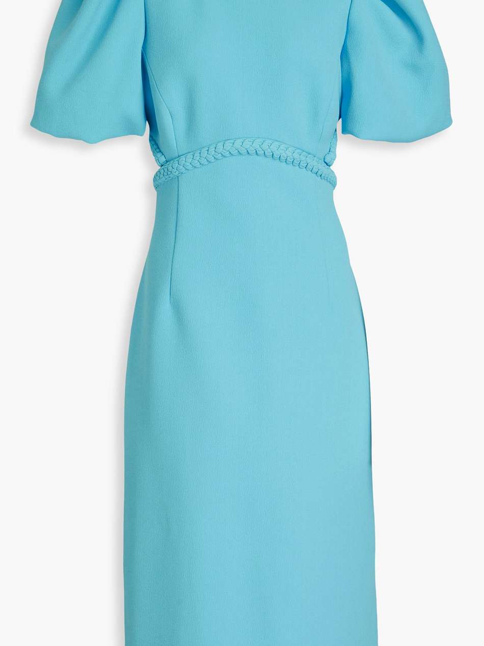 michelle cutout crepe midi dress