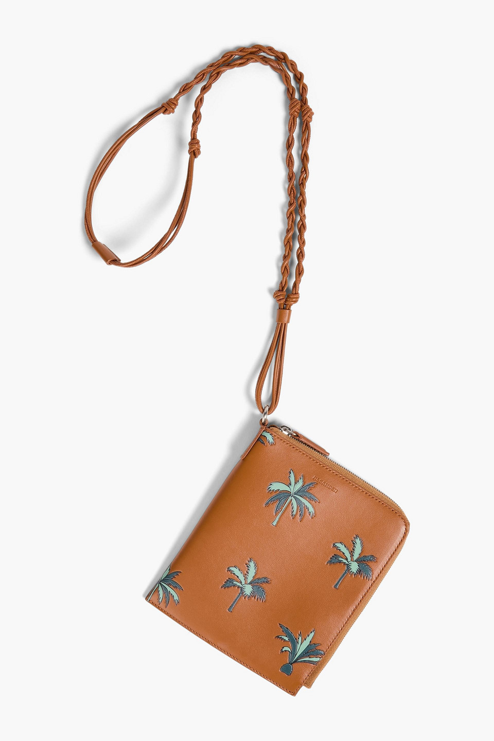 Printed leather passport cover