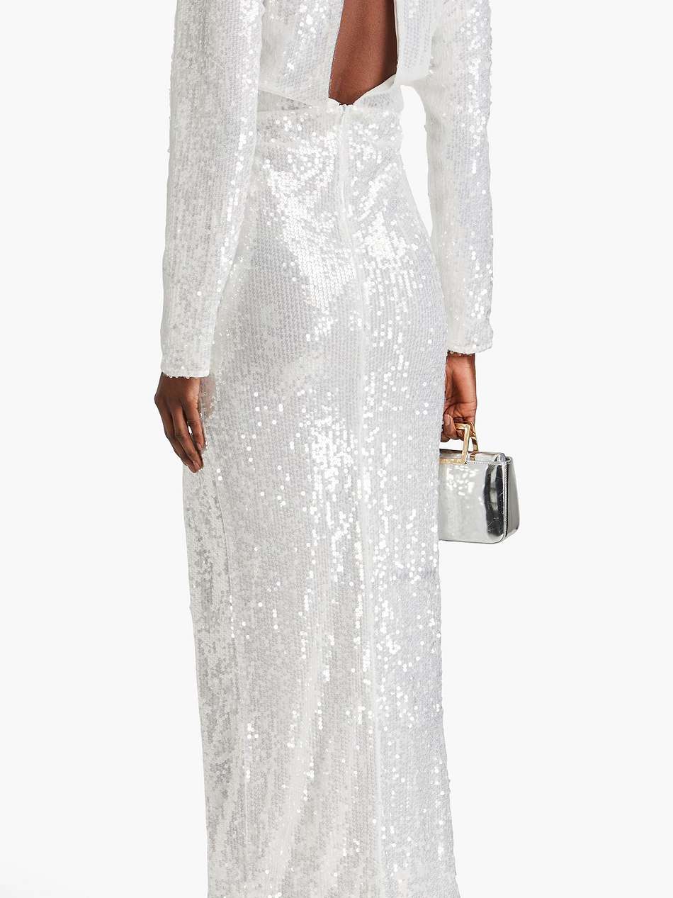 stardust sequined tulle gown