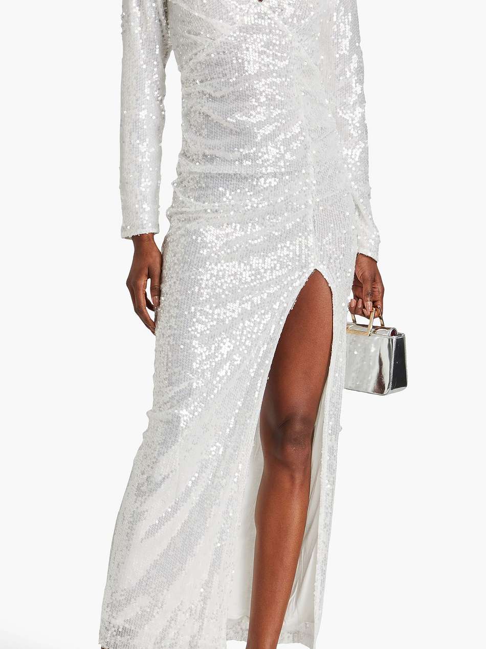 stardust sequined tulle gown