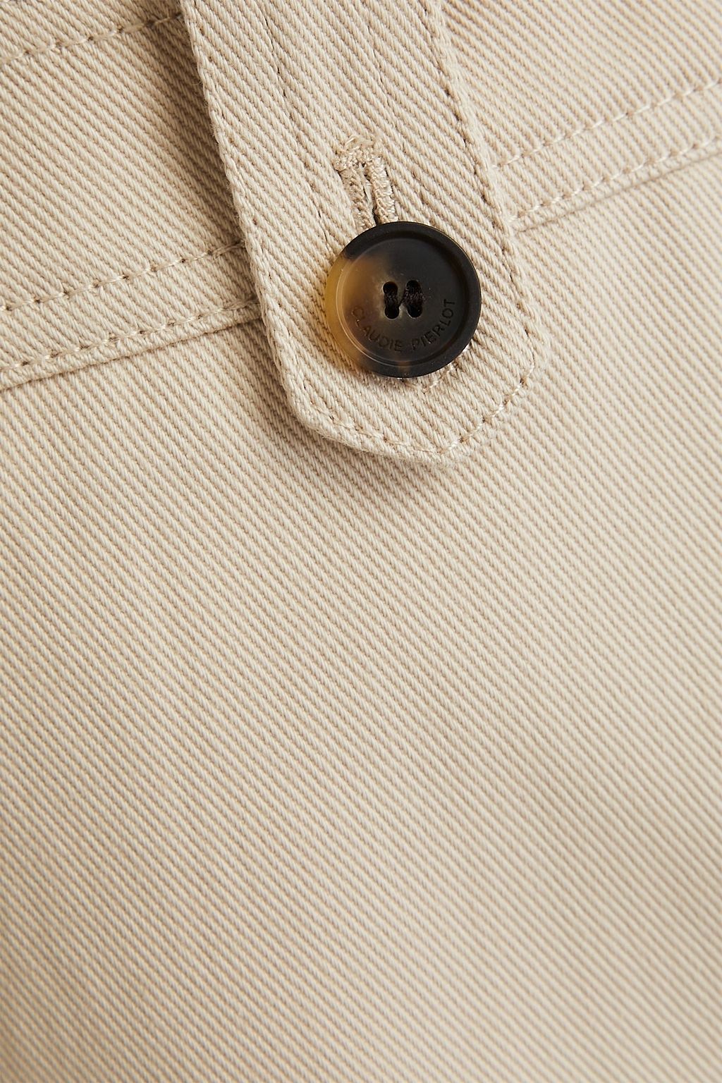 CLAUDIE PIERLOT بنطال كارغو من التويل المصنوع من مزيج من القطن