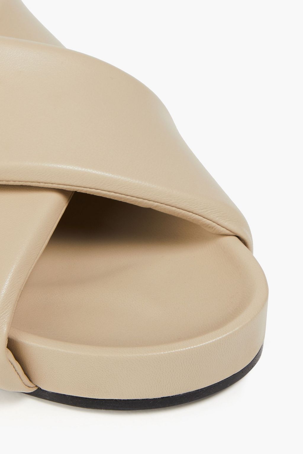 JIL SANDER Padded leather sandals