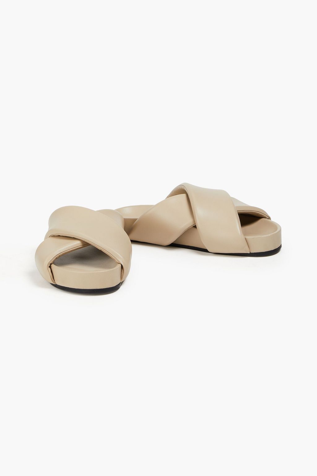 JIL SANDER Padded leather sandals
