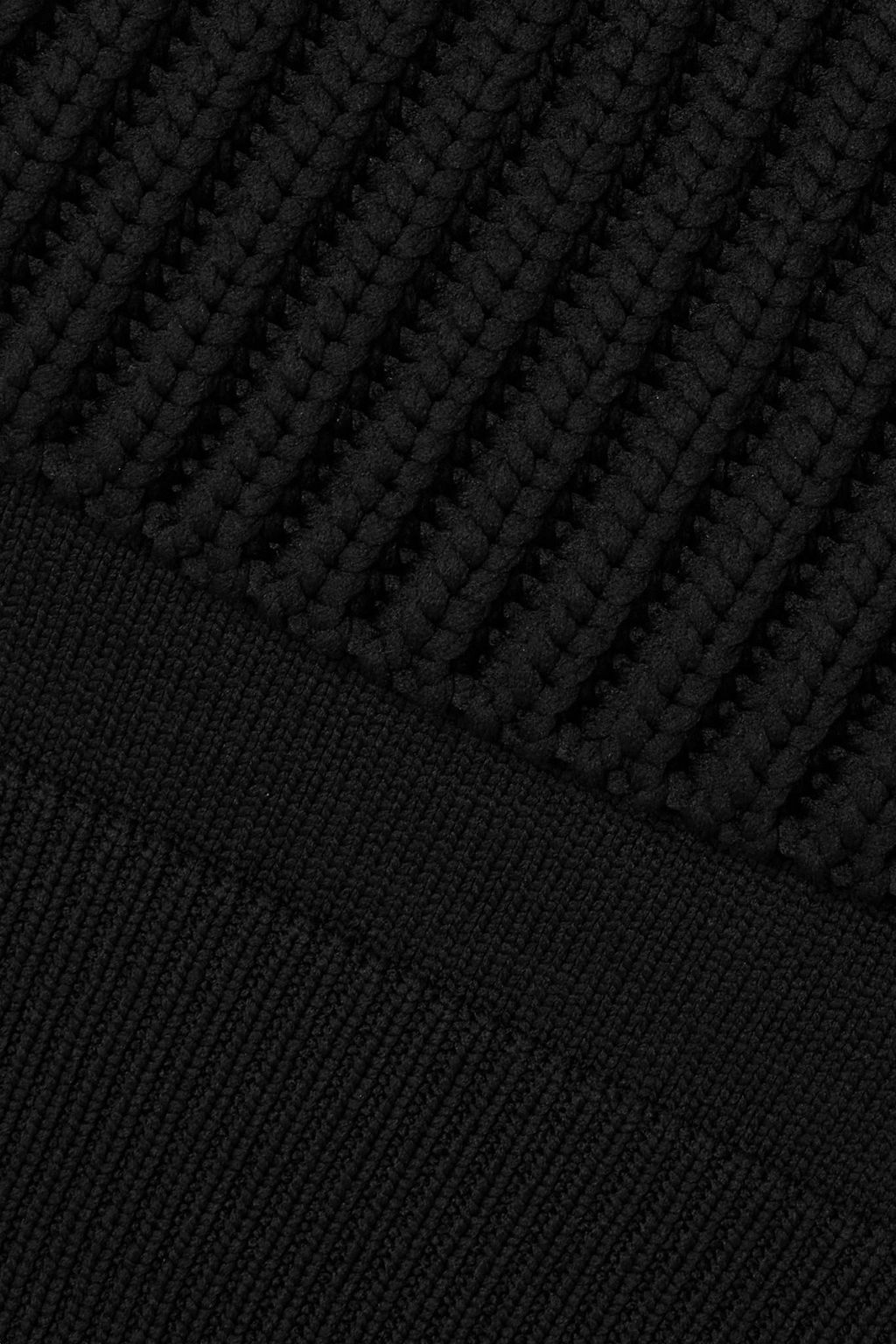 ALAÏA Detroit off-the-shoulder ribbed-knit sweater