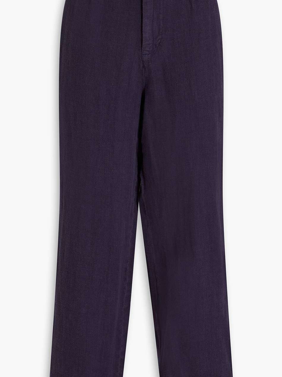 linen straight-leg pants