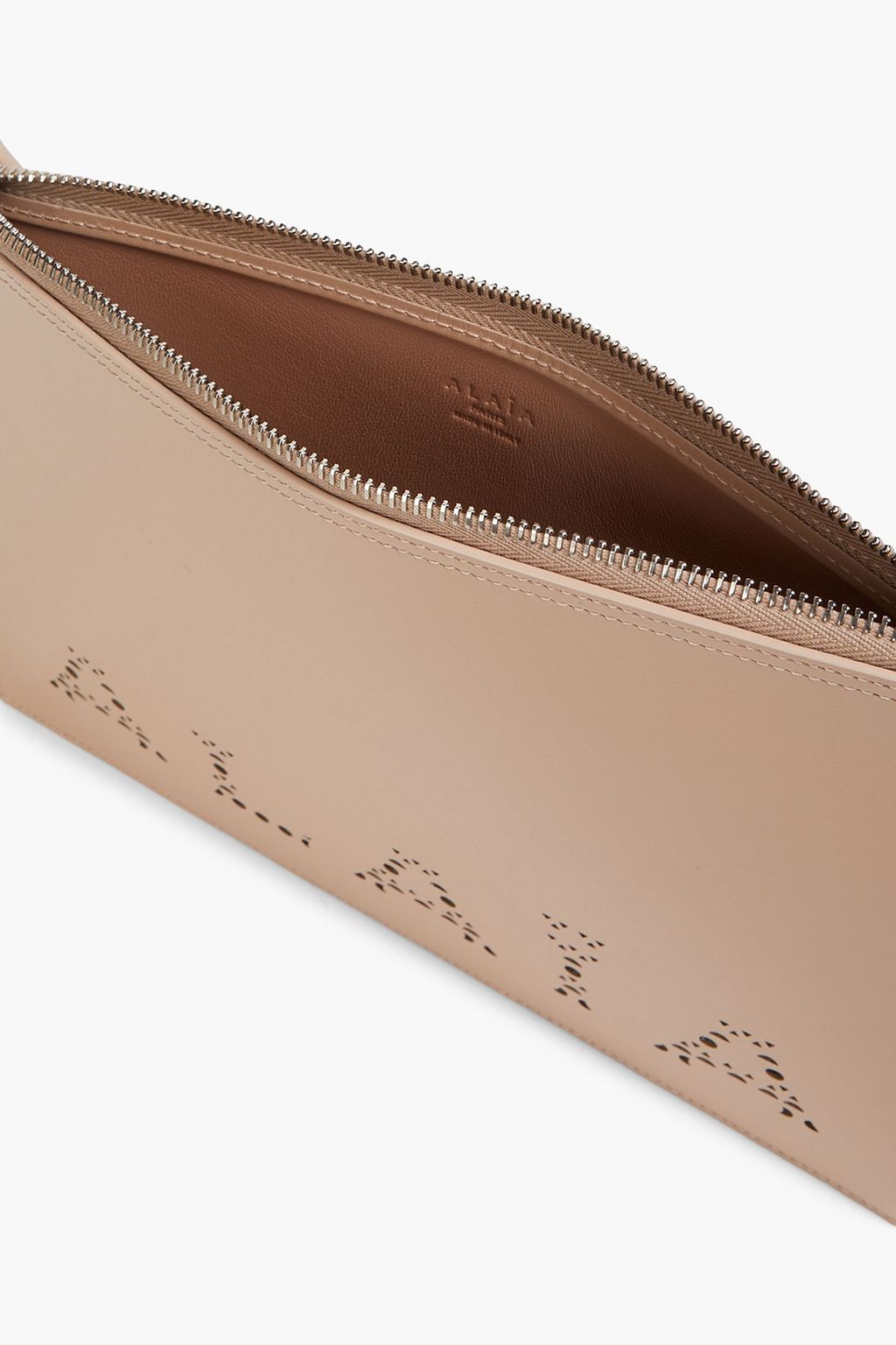 ALAÏA Laser-cut leather pouch