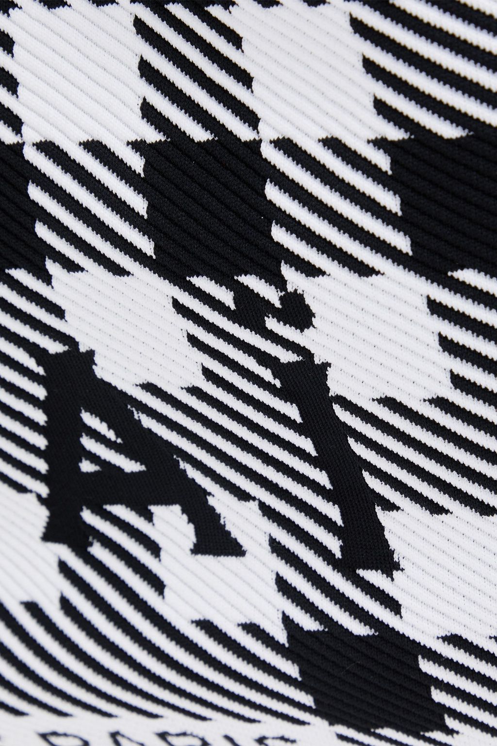 ALAÏA Checked jacquard-knit tote