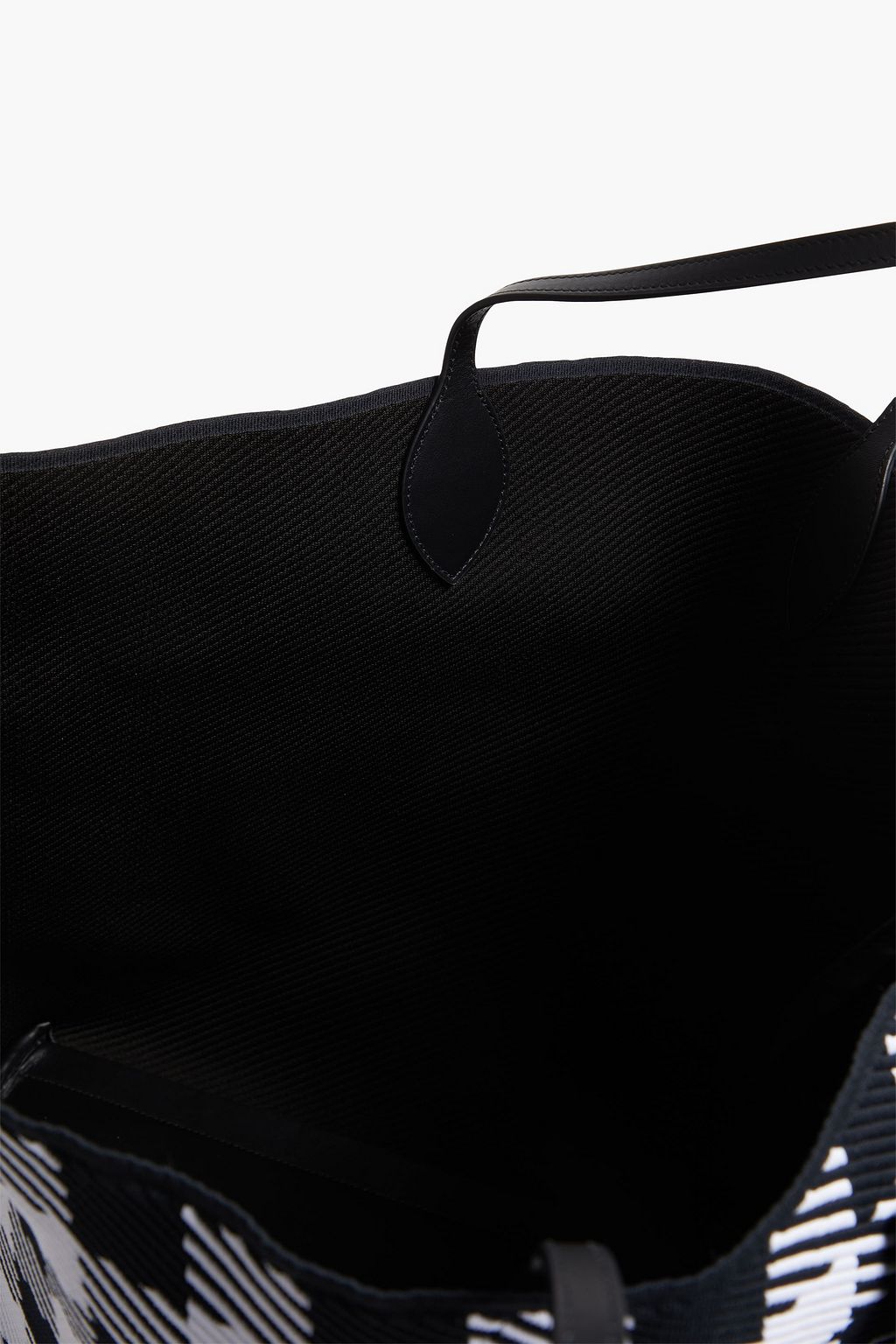 ALAÏA Checked jacquard-knit tote
