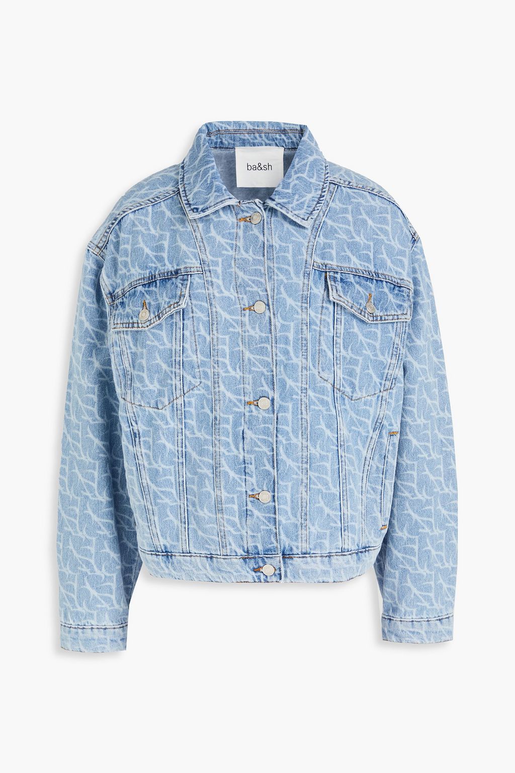 BA SH Printed denim jacket THE OUTNET