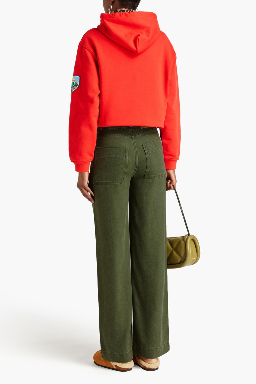 CLAUDIE PIERLOT 라이오셀 스트레이트 레그 팬츠