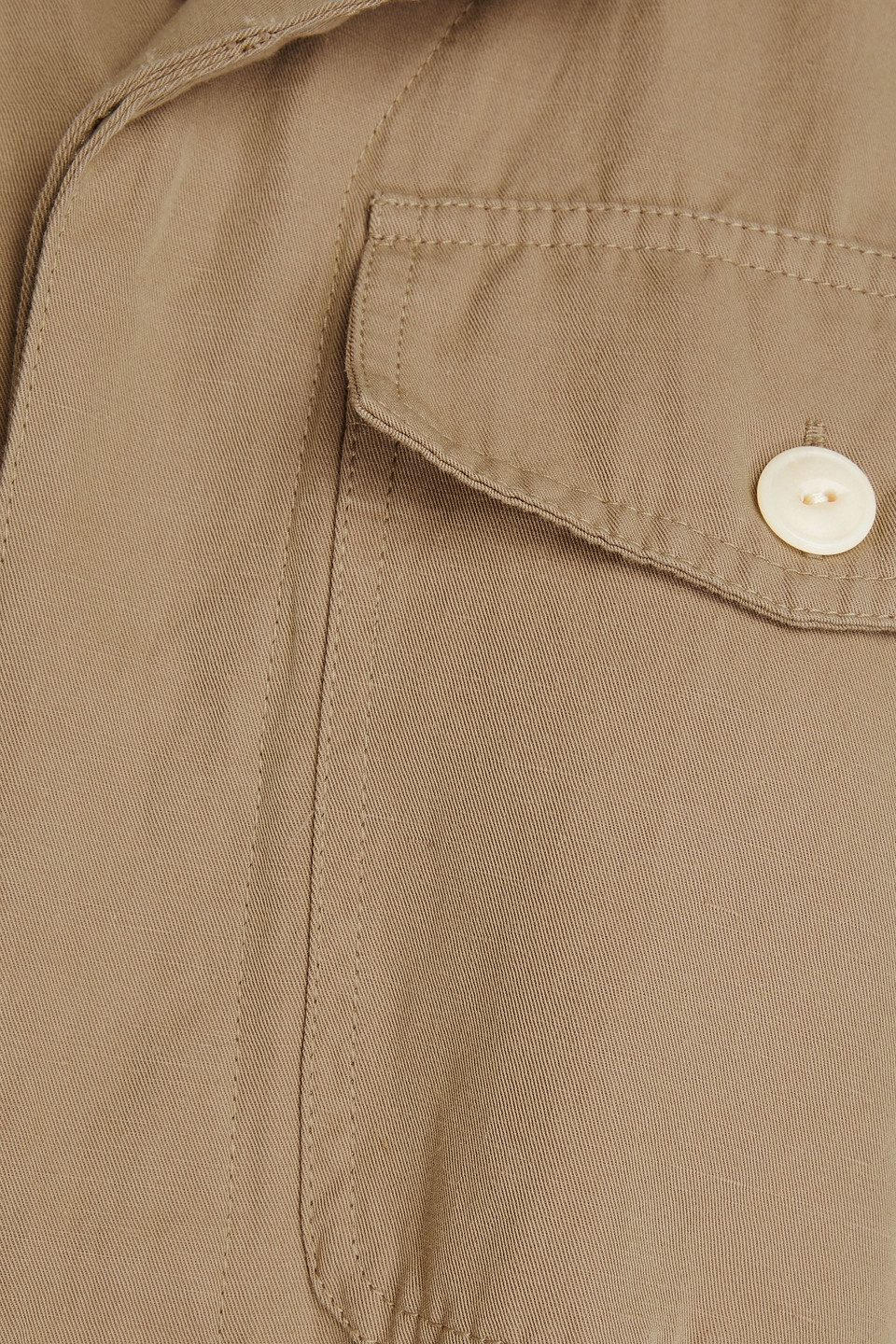 ALEX MILL MEL BELTED COTTON AND LINEN-BLEND TWILL JUMPSUIT