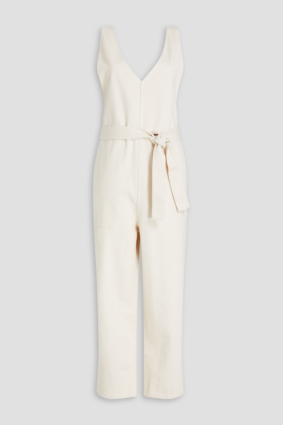 Alex Mill Denim Jumpsuit In Cream