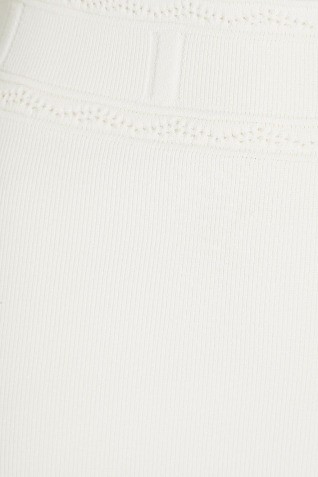BA&SH Satu pointelle-trimmed ribbed-knit skirt