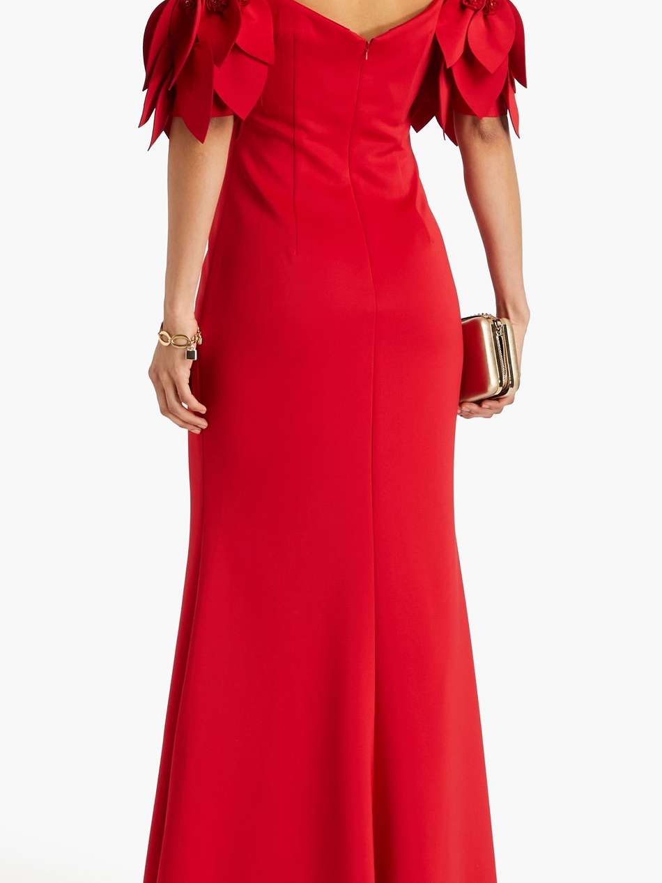 embellished scuba gown