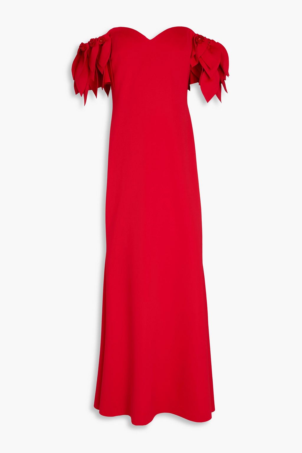 BADGLEY MISCHKA Embellished scuba gown | THE OUTNET