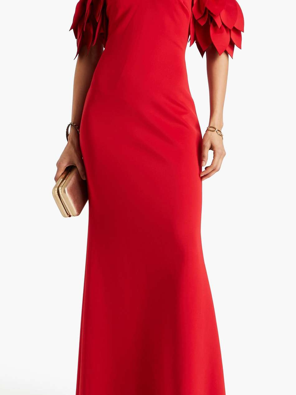 embellished scuba gown