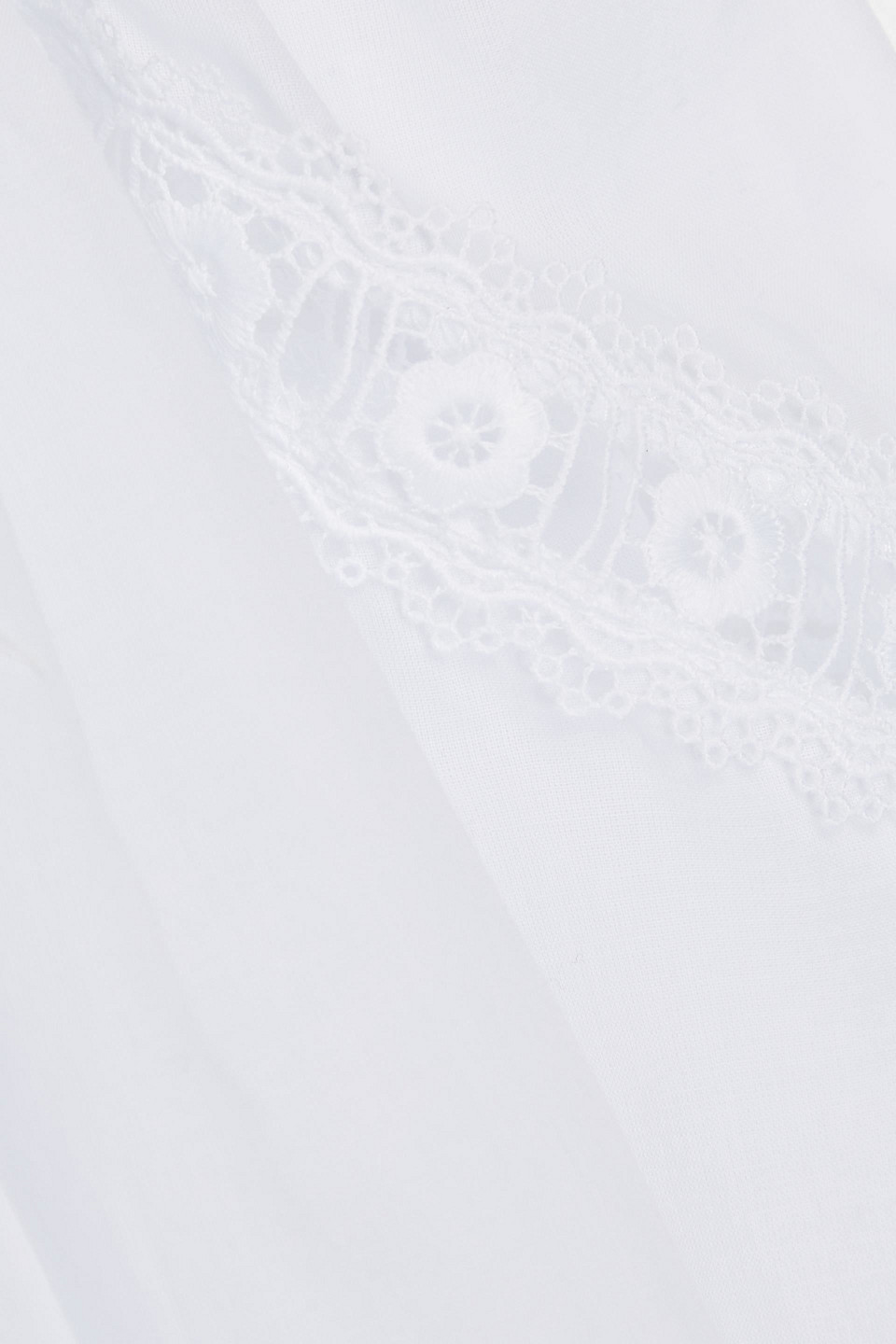 Charo Ruiz Marian Cotton-blend Broderie Anglaise Shirt In White