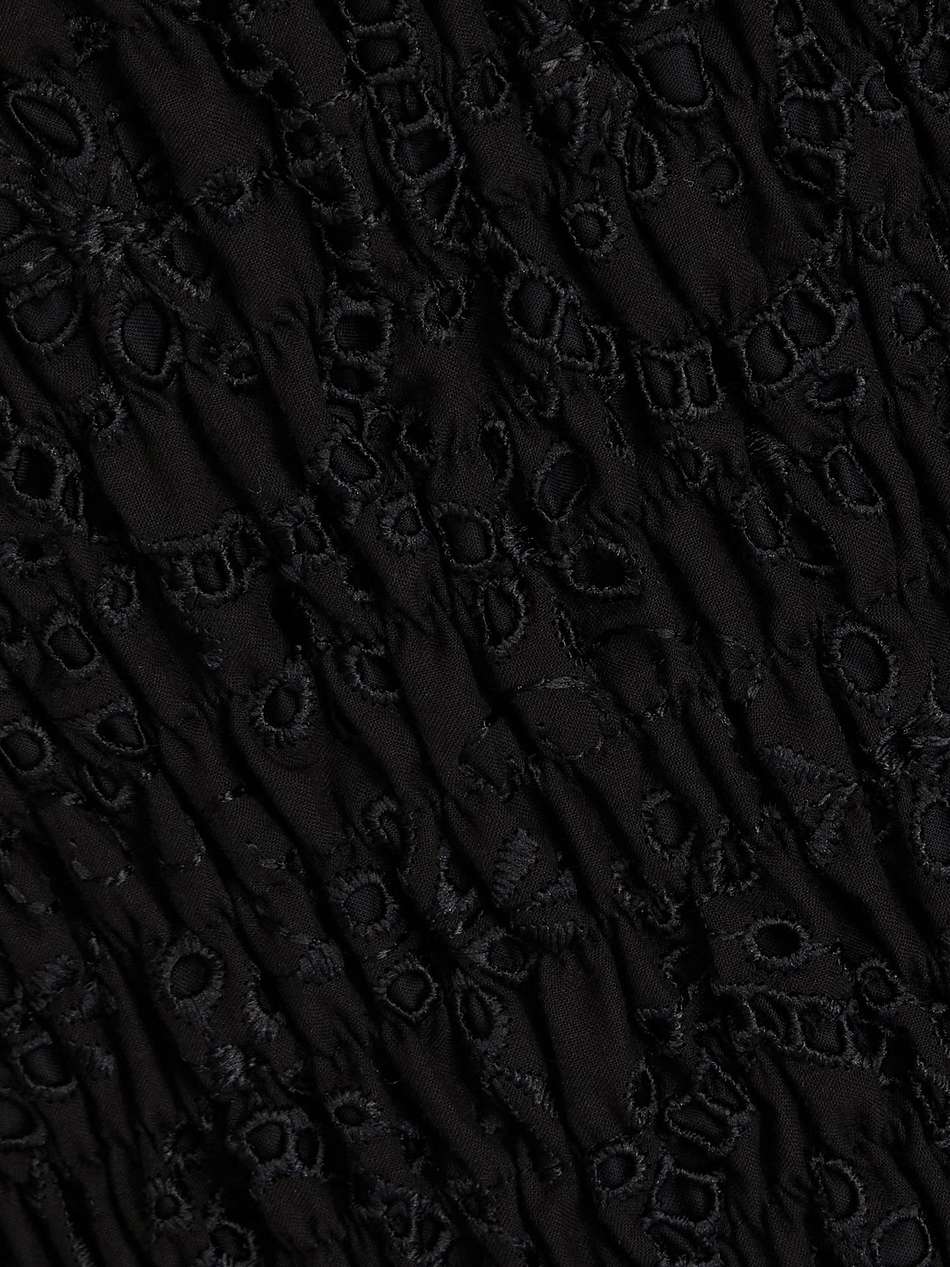 megan strapless broderie anglaise cotton-blend mini dress