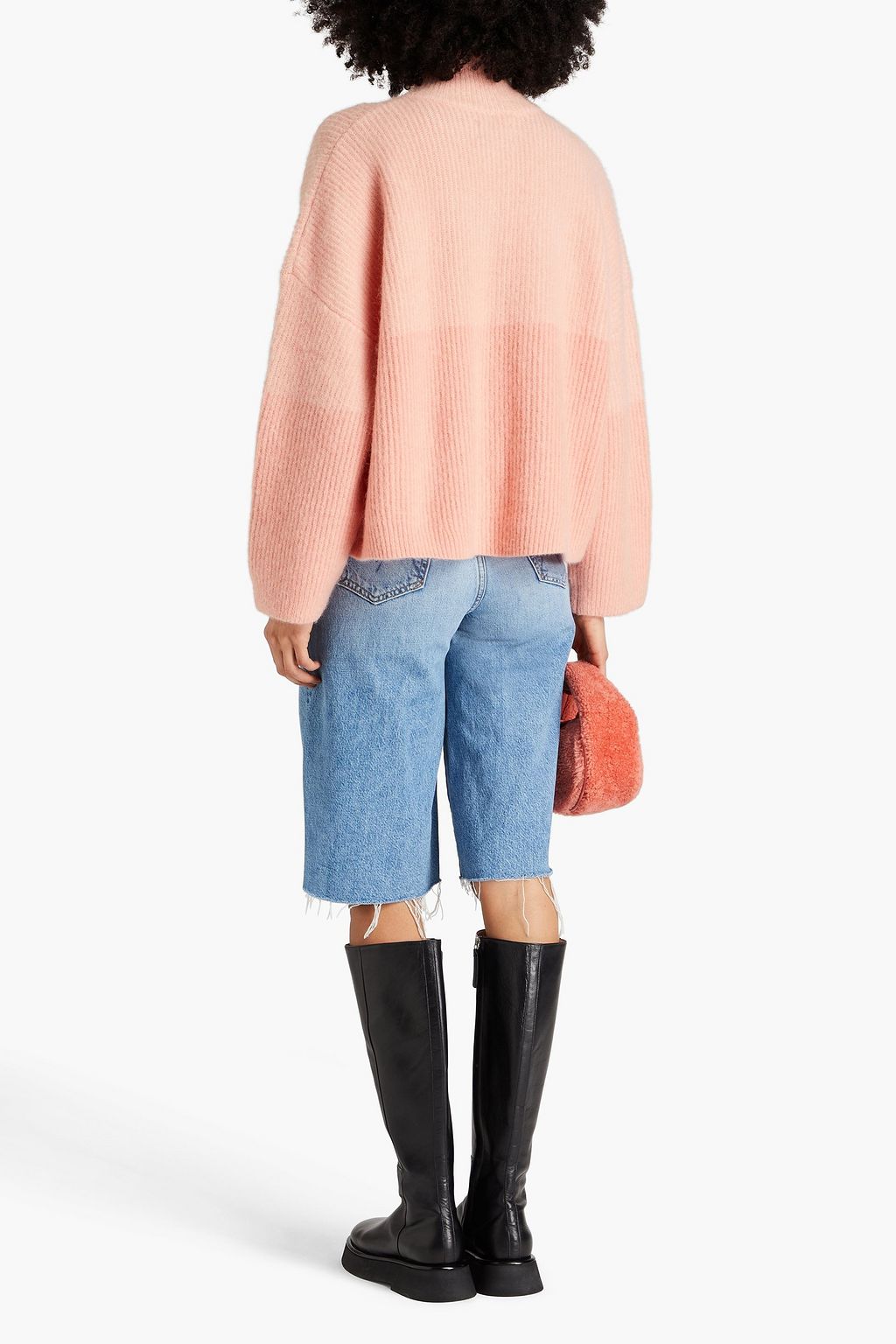 HOLZWEILER Ribbed-knit zip-up cardigan