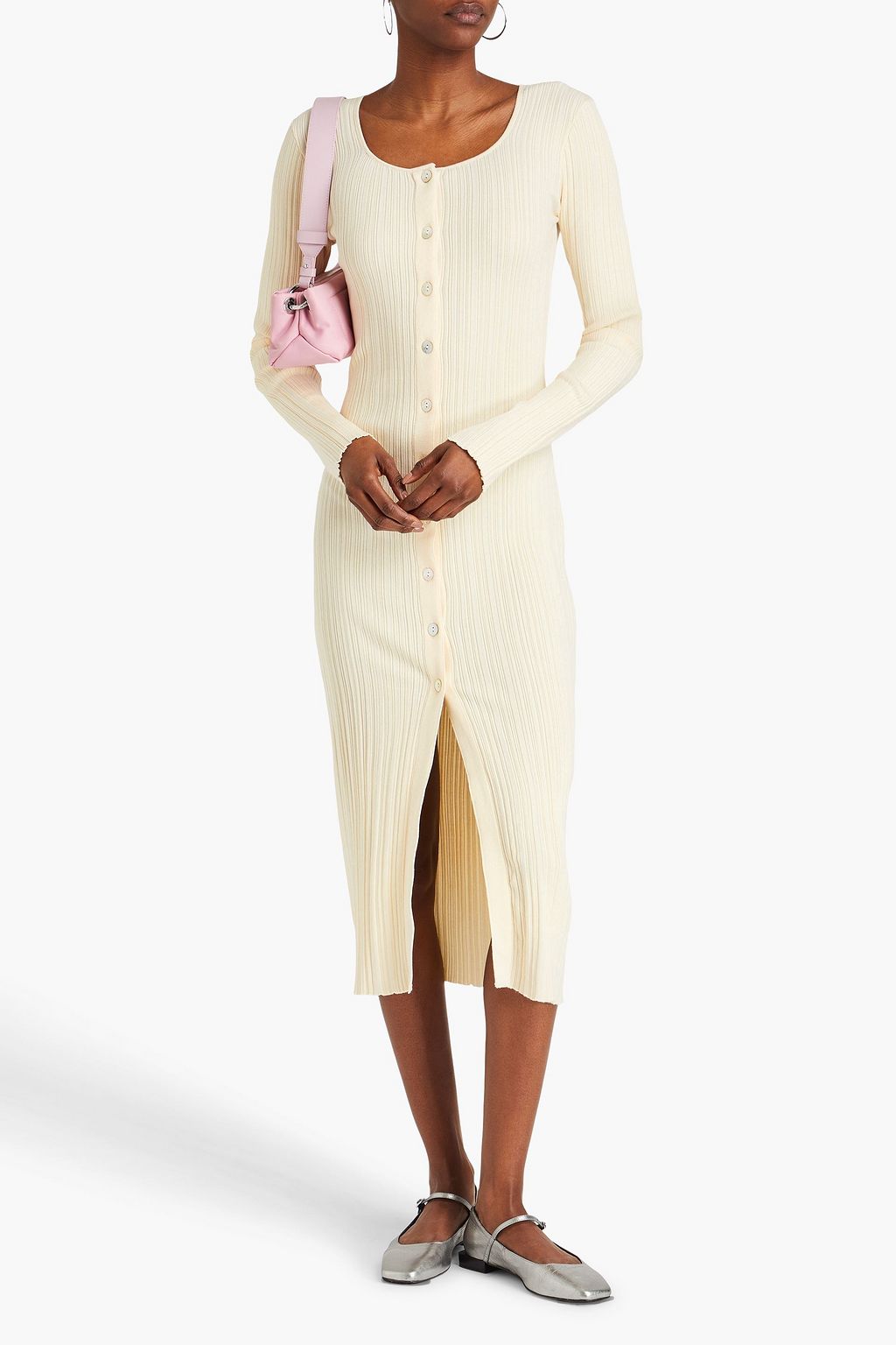 HOLZWEILER Ribbed-knit midi dress
