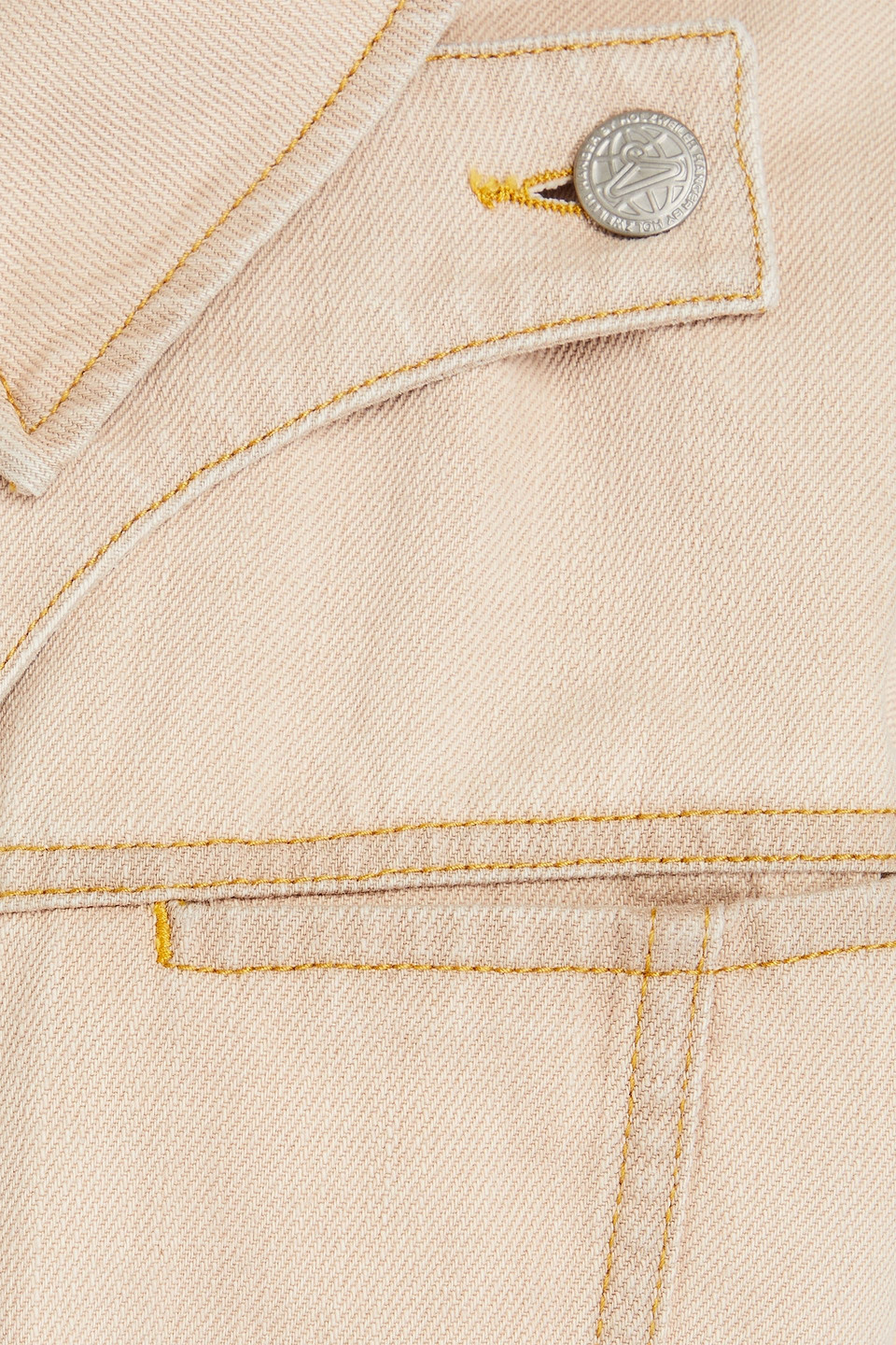 Holzweiler Denim Peplum Jacket In Hellbraun