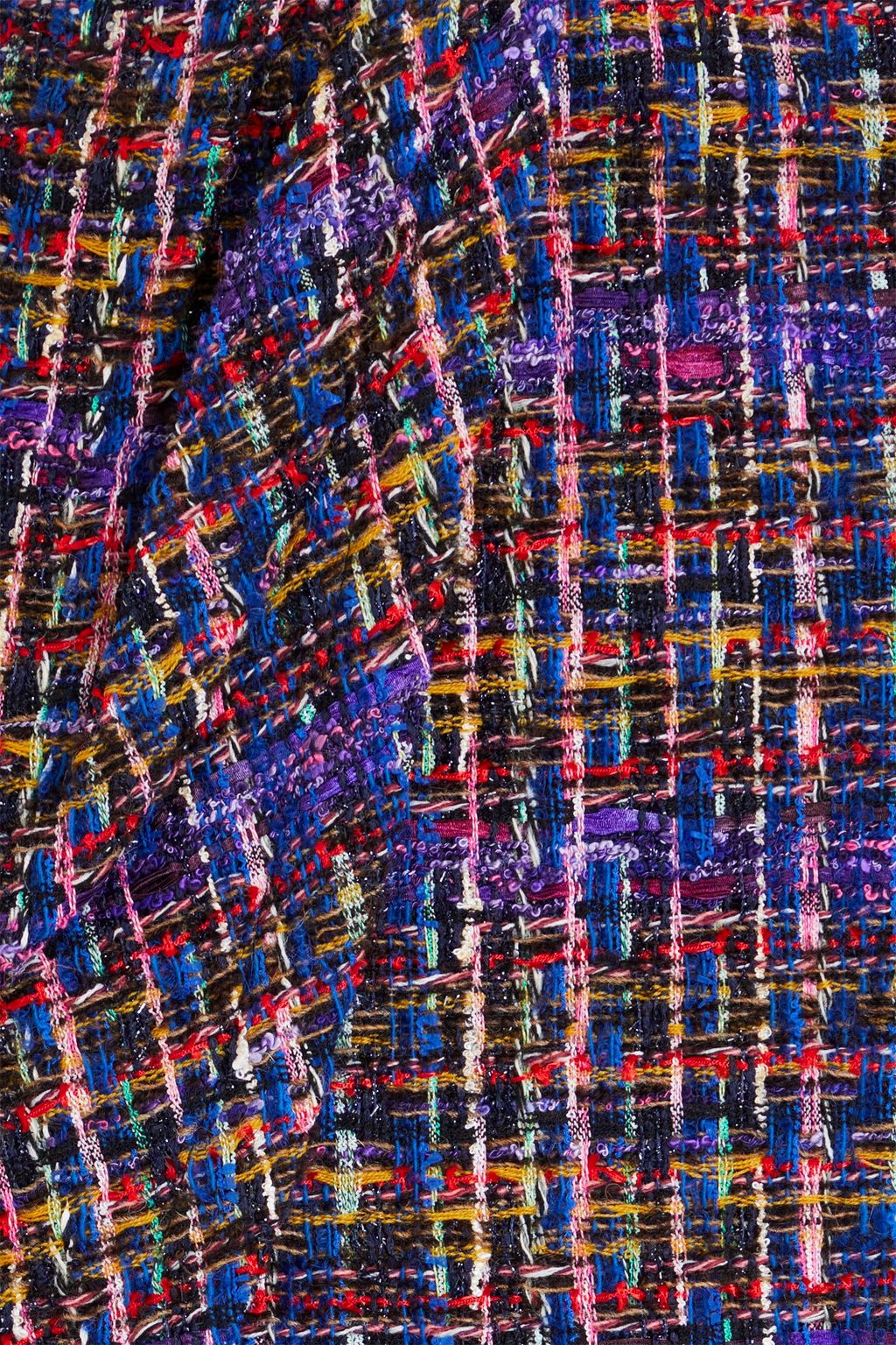 IRO Wakiza draped bouclé-tweed mini skirt
