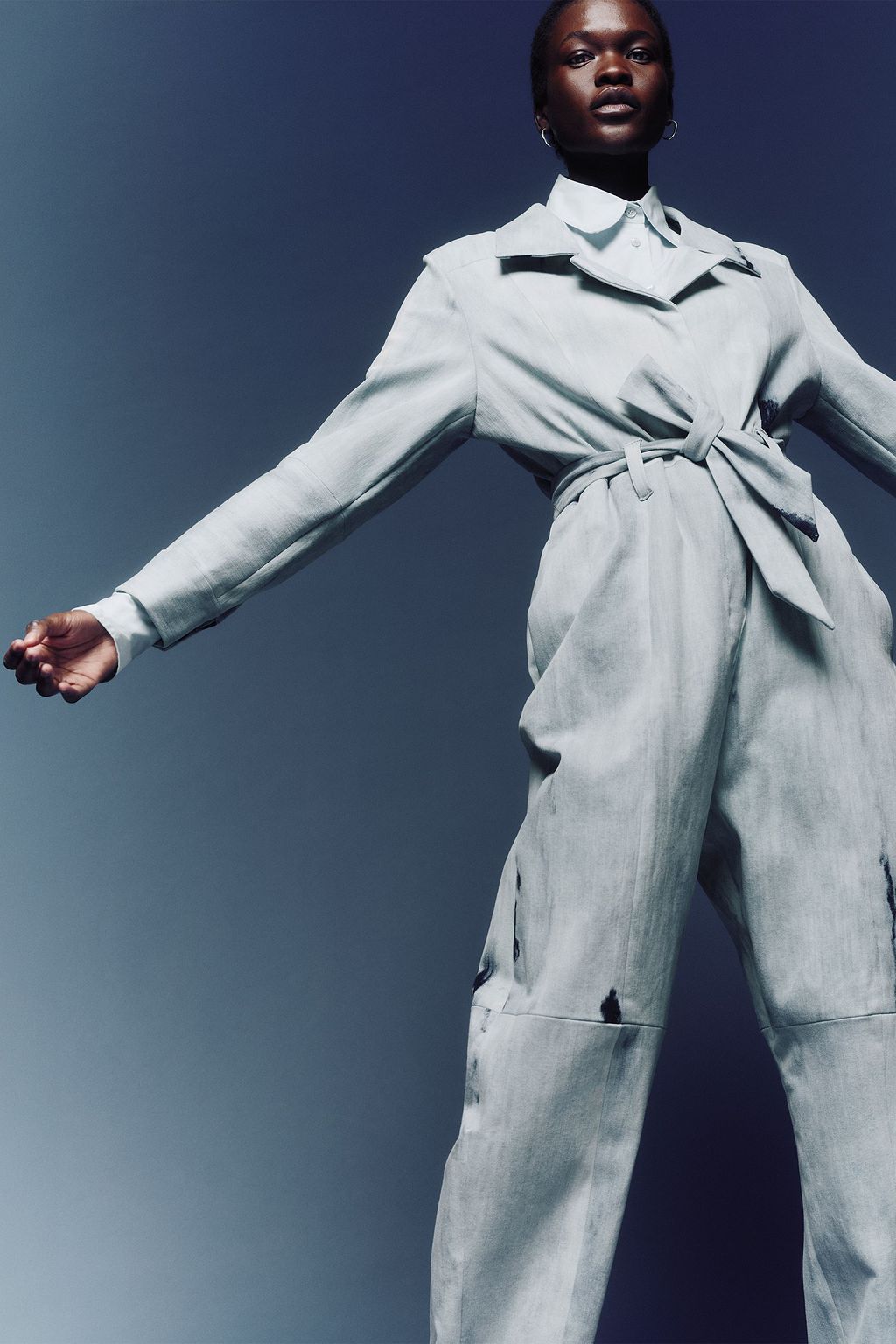 E.L.V. DENIM X THE OUTNET 블리치 데님 점프수트
