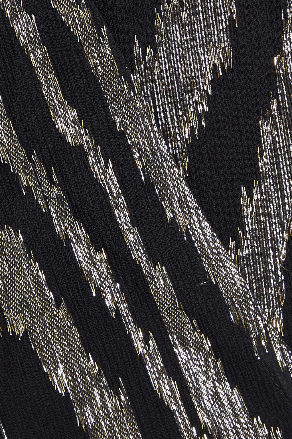 IRO Lila metallic fil coupé silk-georgette blouse