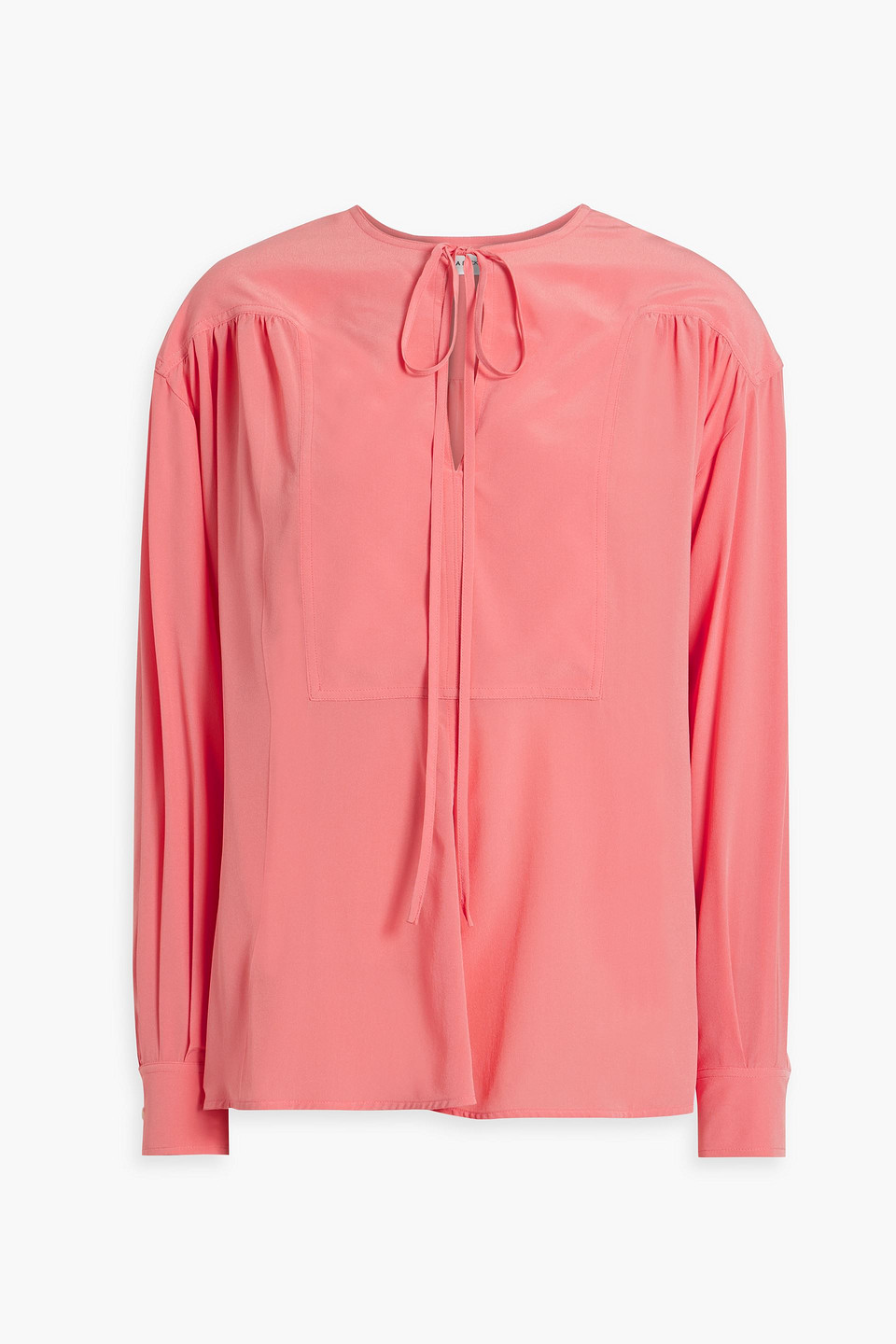 Victoria Beckham Silk Crepe De Chine Blouse In Pink