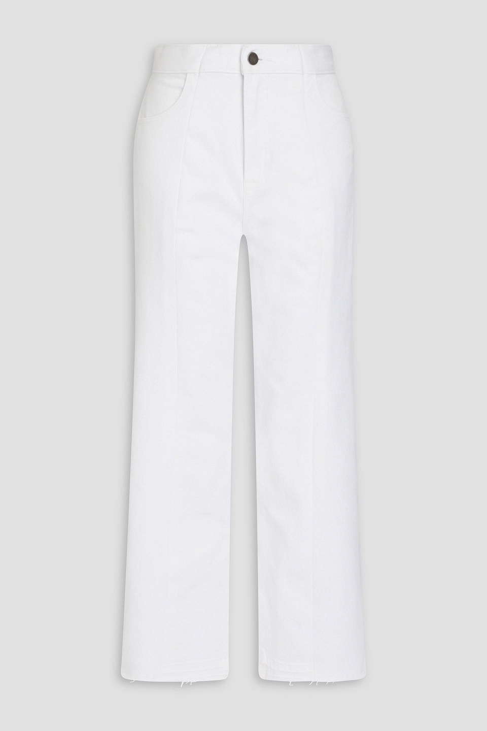 E.l.v. Denim X The Outnet The High-rise Flared Jeans In White