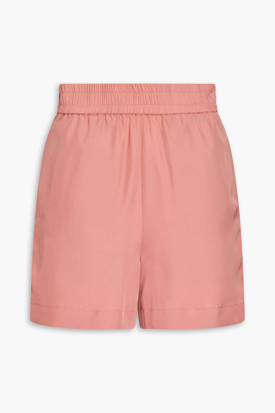 E.l.v. Denim X The Outnet The Boxing Satin Shorts In Antique Rose