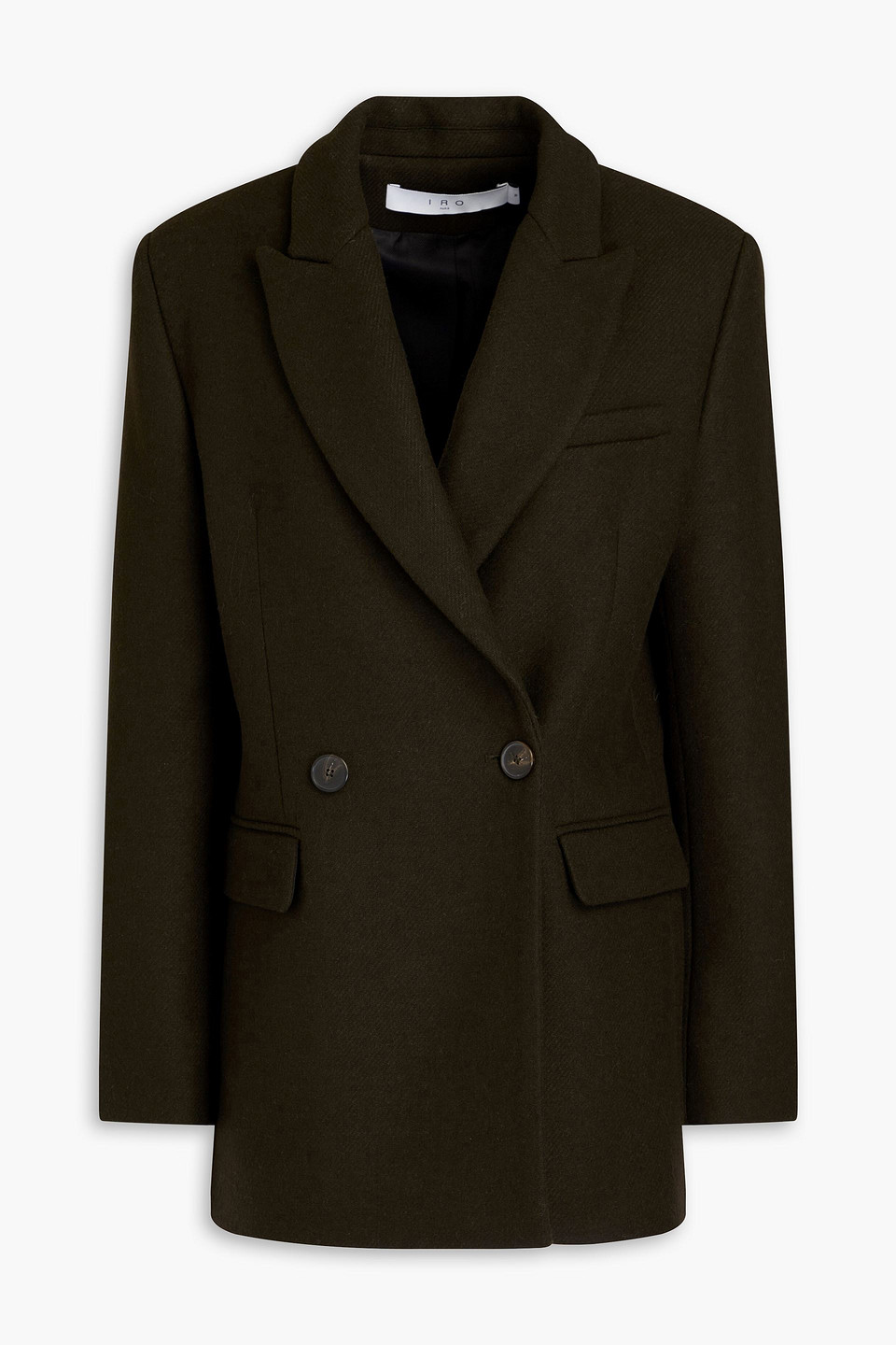 IRO - Kolen double-breasted wool-blend blazer - Green - FR 34
