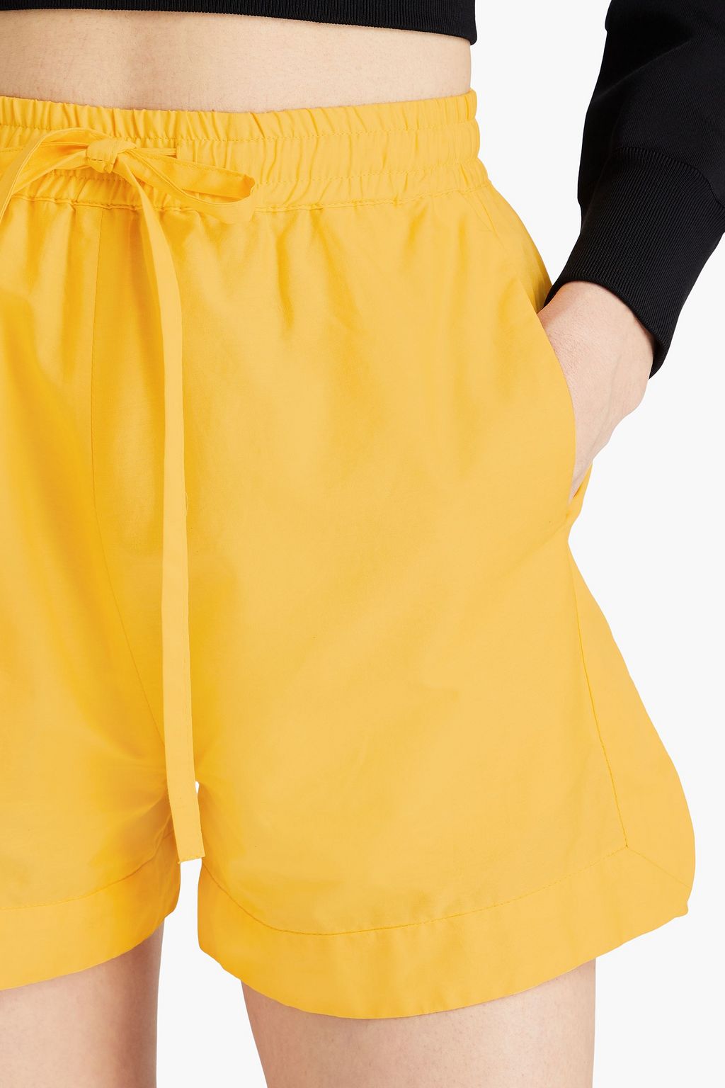 E.L.V. DENIM X THE OUTNET شورت “ذي” مصنوع من قطن بوبلين