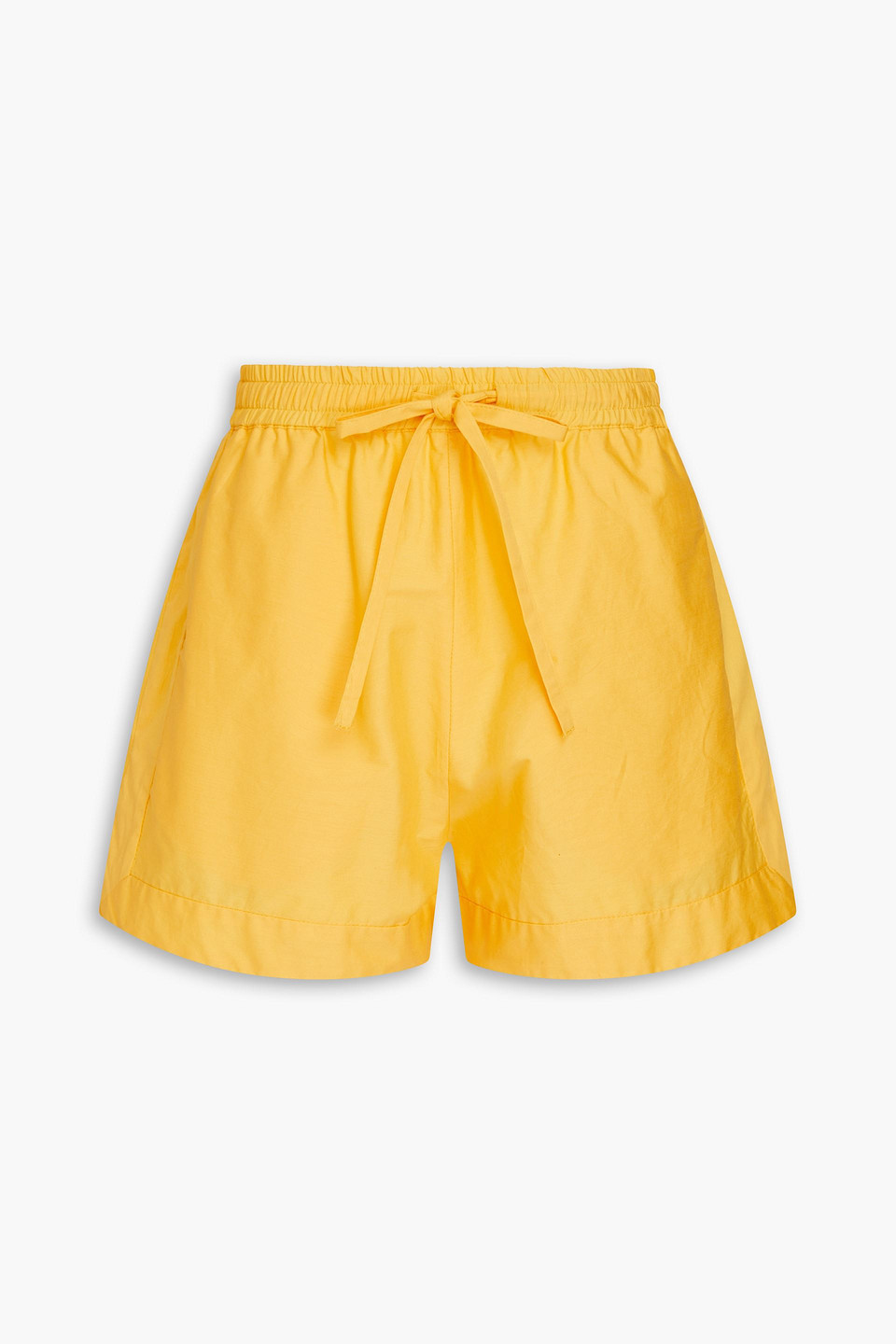 E.l.v. Denim X The Outnet The Cotton-poplin Shorts In Yellow