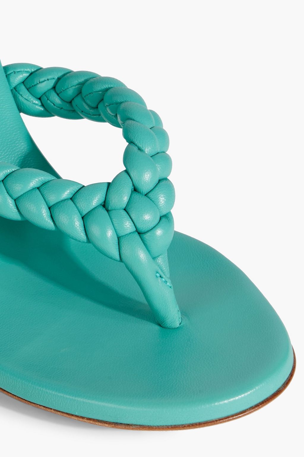 GIANVITO ROSSI Tropea Mules aus geflochtenem Leder