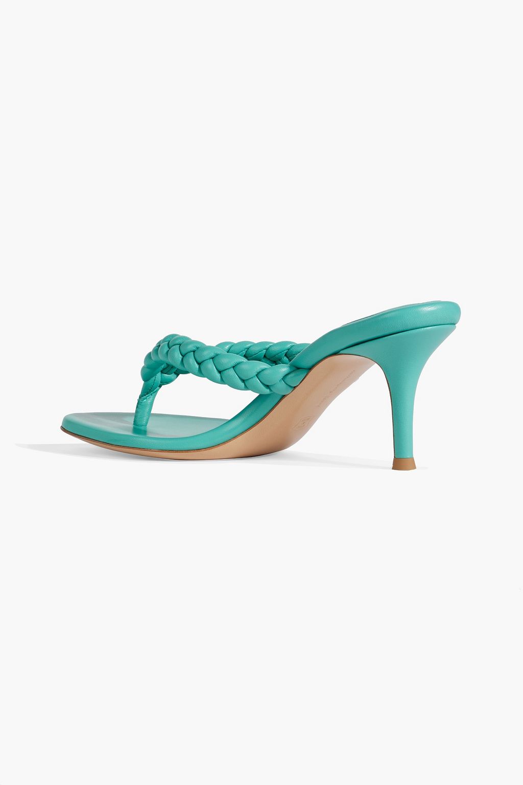 GIANVITO ROSSI Tropea Mules aus geflochtenem Leder