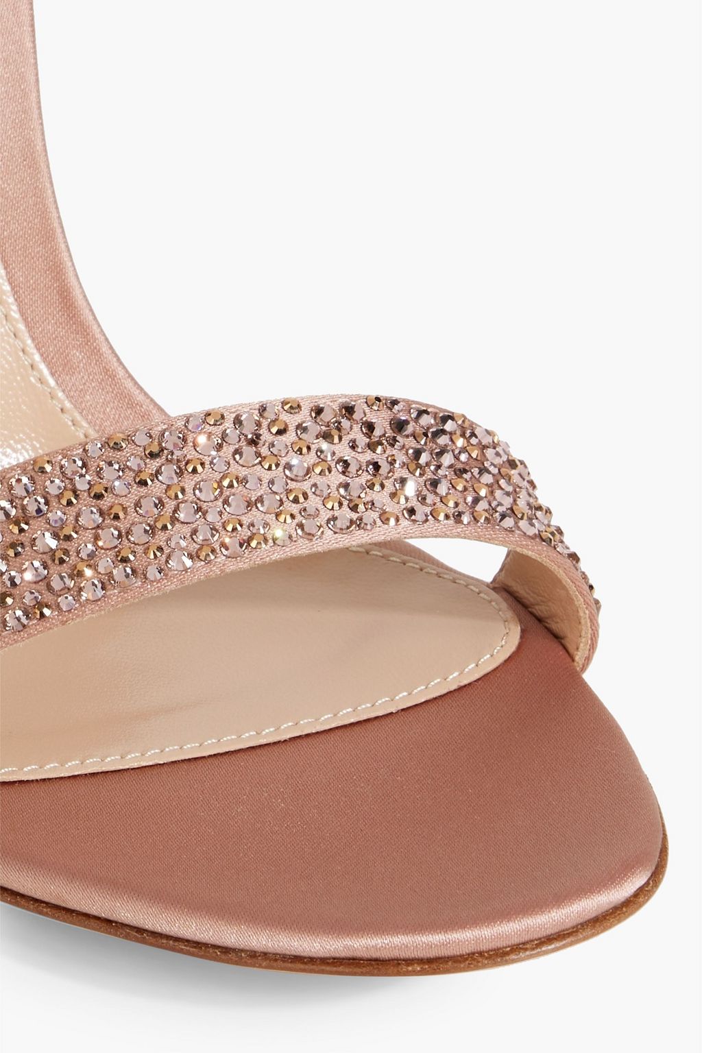GIANVITO ROSSI Glam Raso crystal-embellished satin sandals