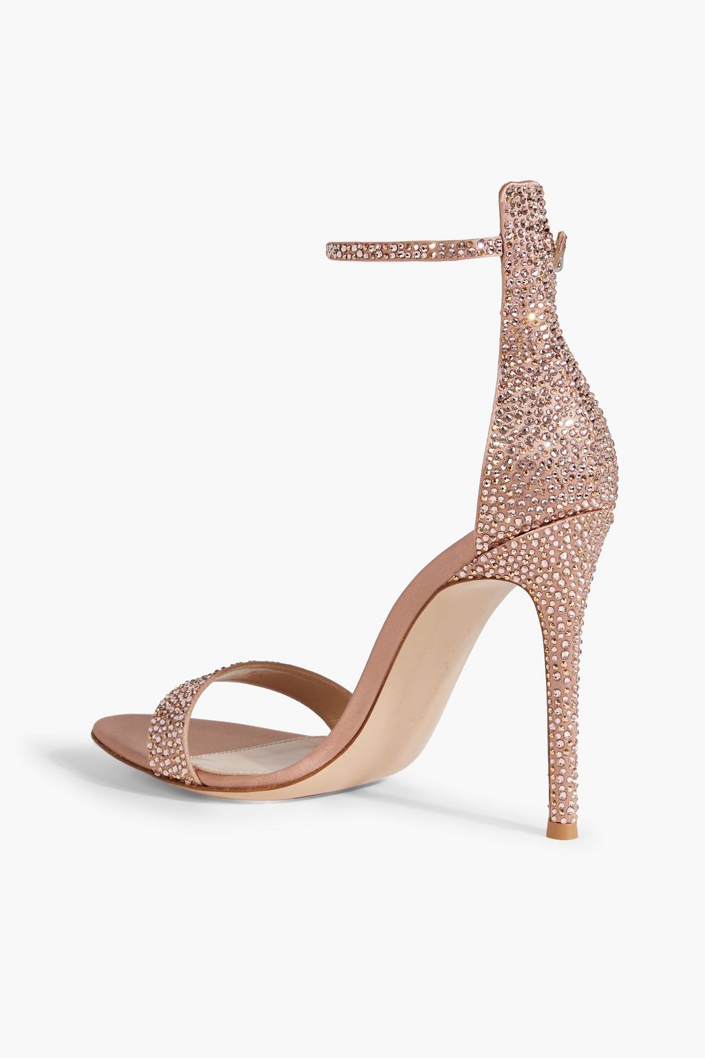 GIANVITO ROSSI Glam Raso crystal-embellished satin sandals