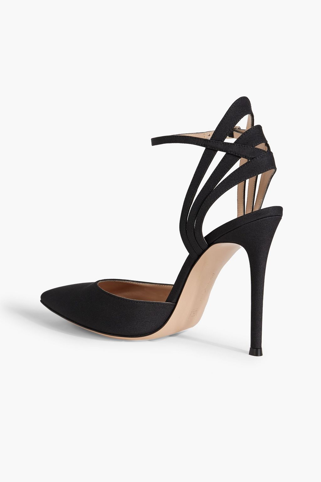 GIANVITO ROSSI Laser-cut crepe pumps
