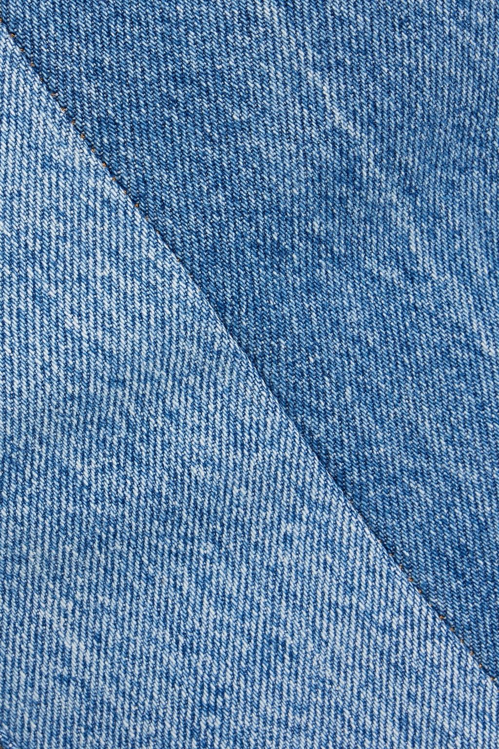 EB DENIM Strapless denim mini dress