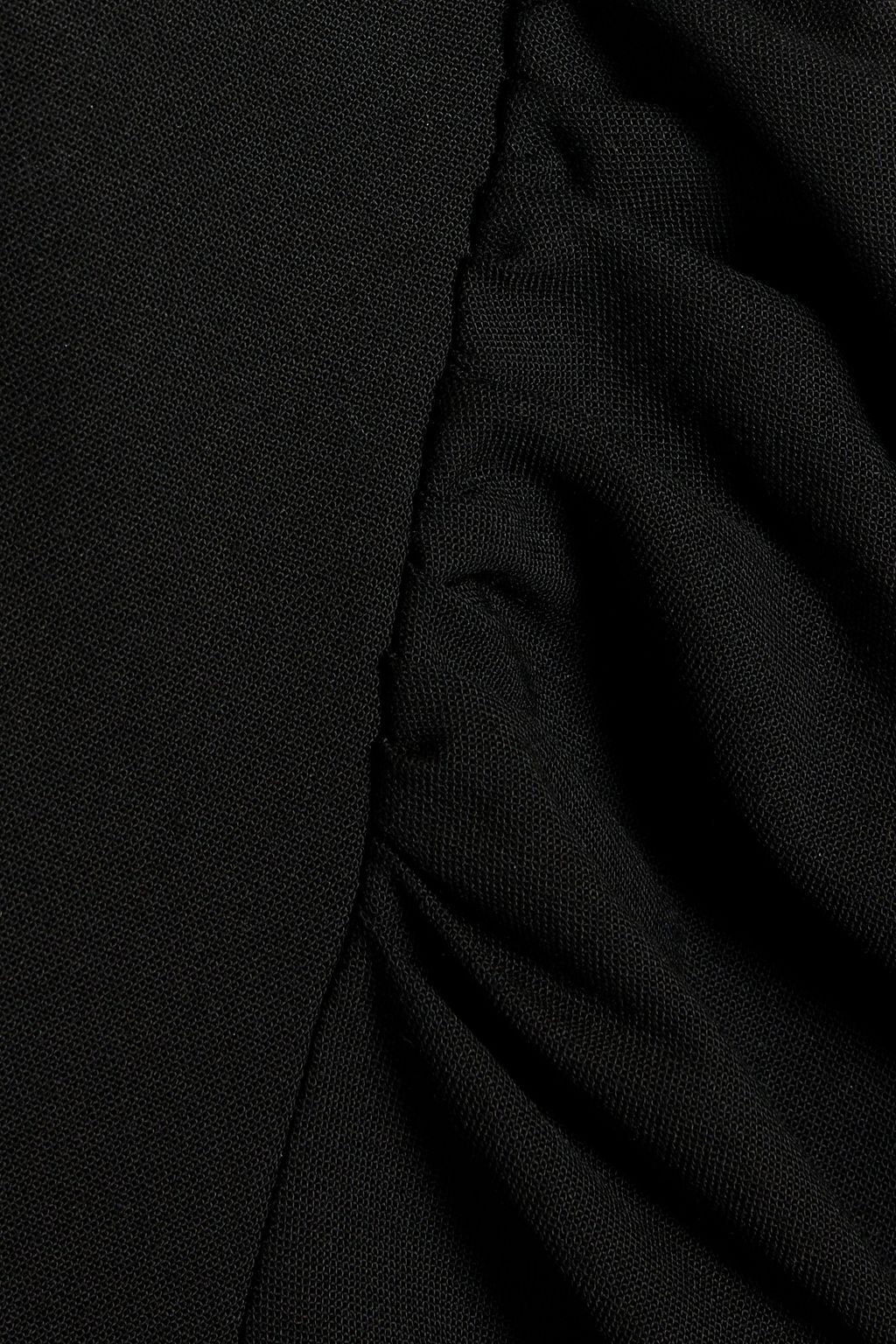 GANNI Cropped crepe top