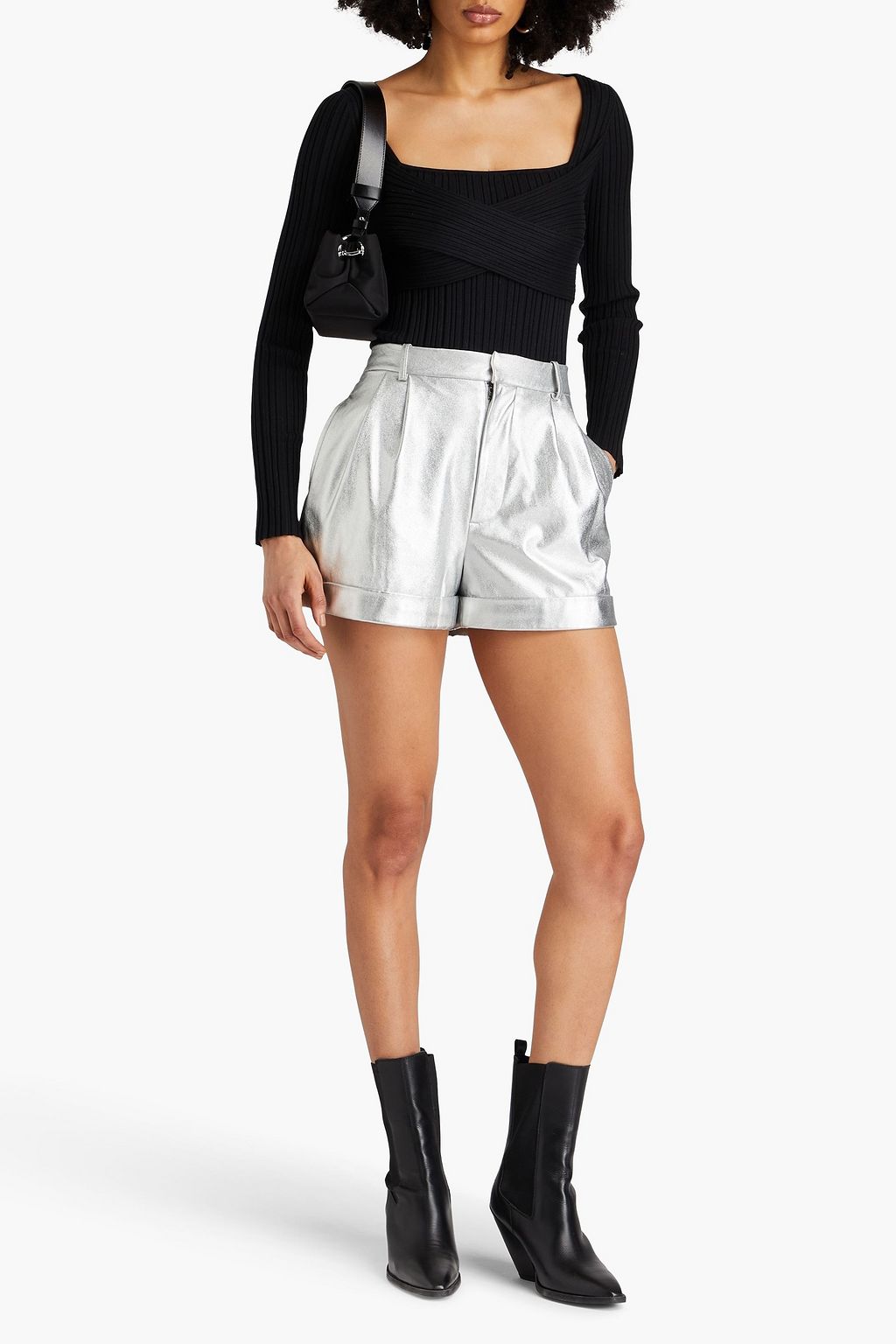 IRO Amarok ribbed silk-blend top