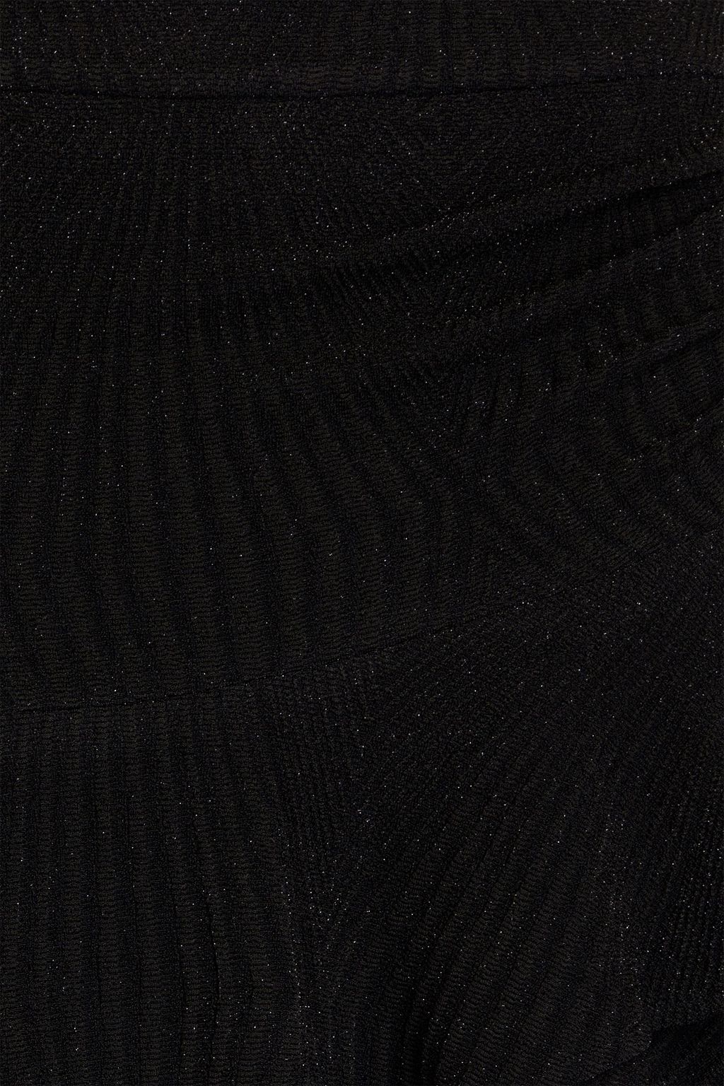 IRO Uzini layered ruched knitted mini skirt